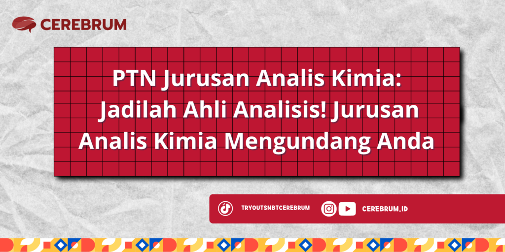 PTN Jurusan Analis Kimia