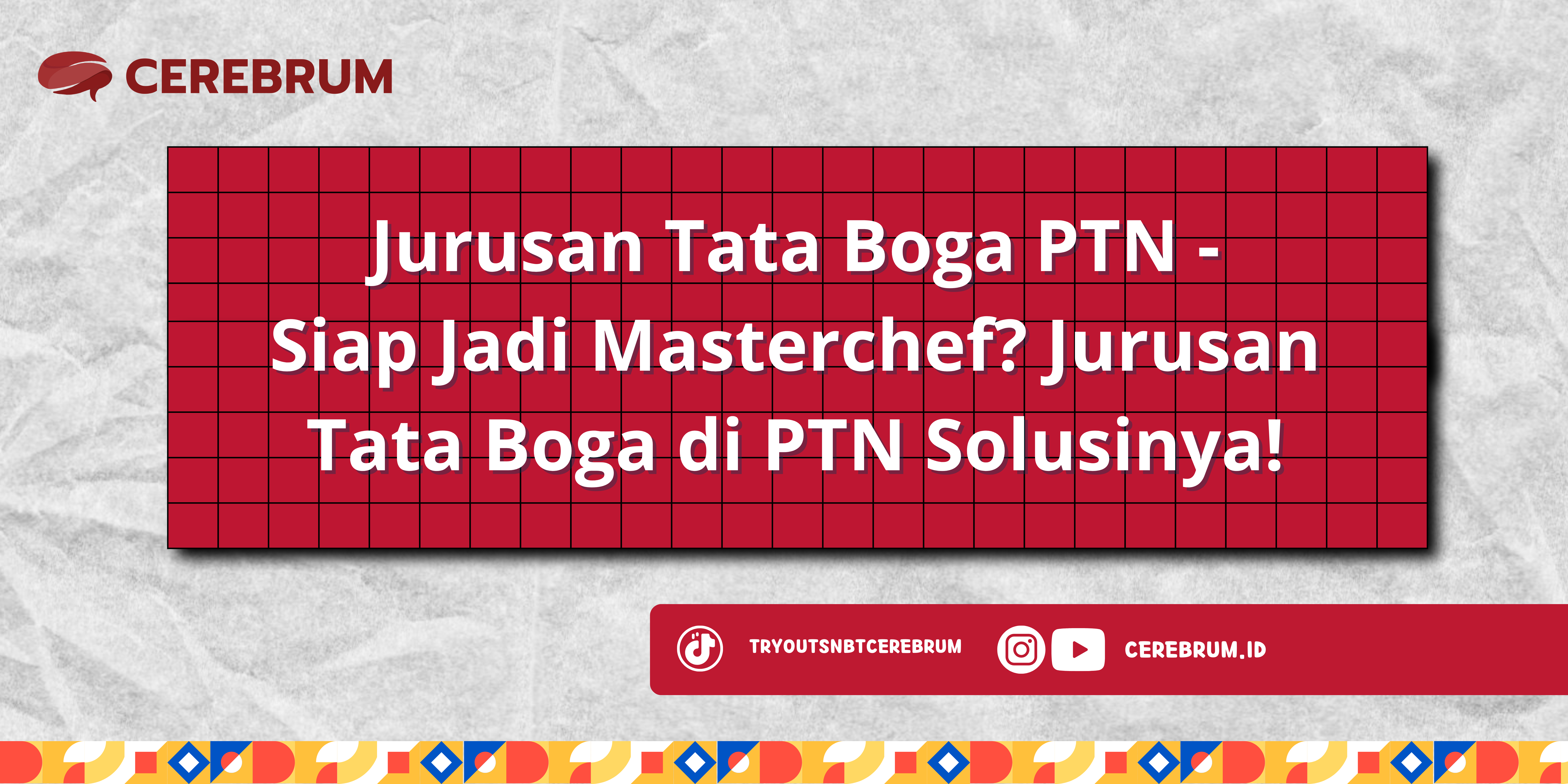 Jurusan Tata Boga PTN