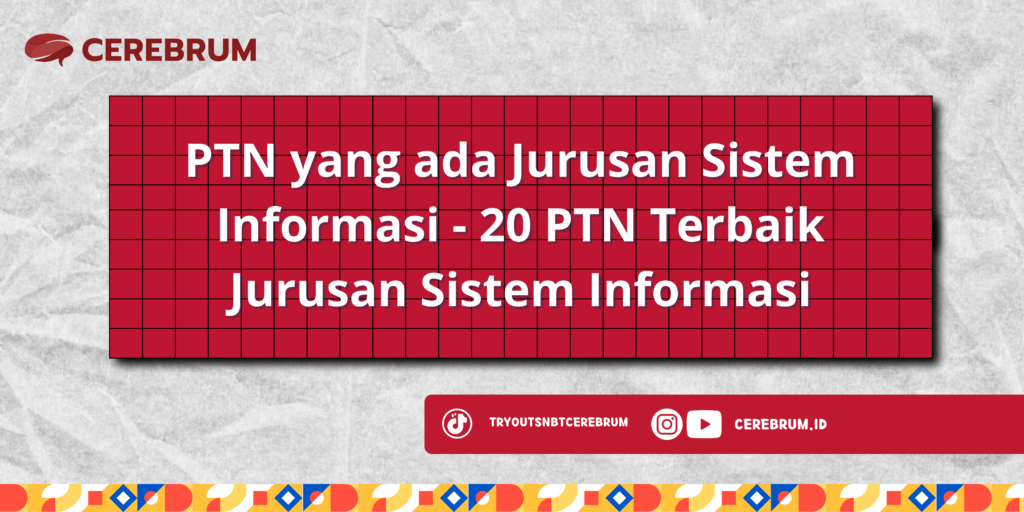 PTN yang ada Jurusan Sistem Informasi