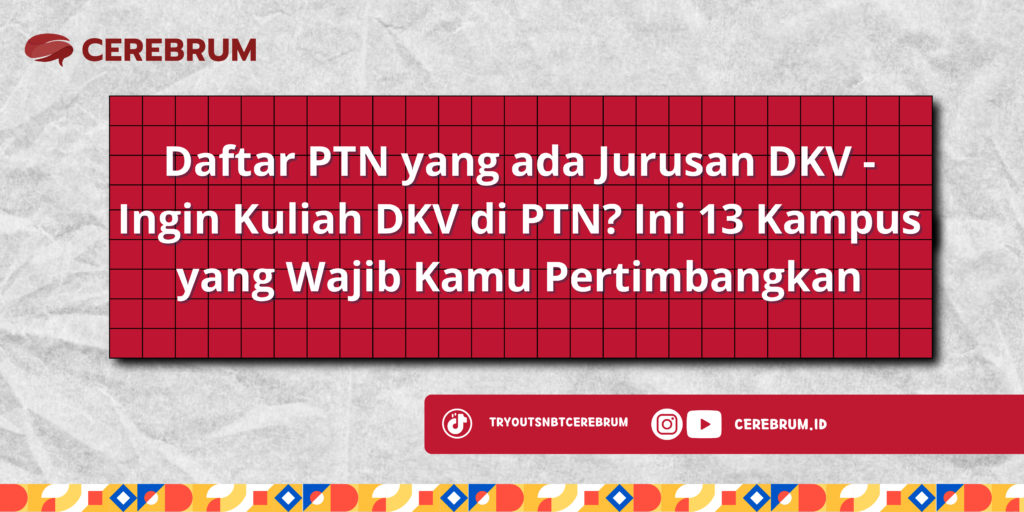 Daftar PTN yang ada Jurusan DKV