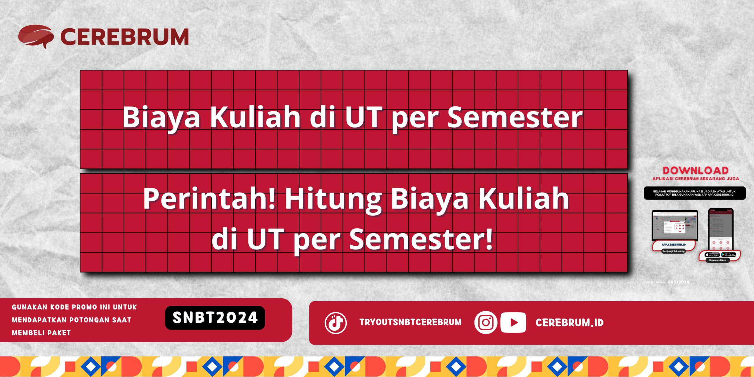 Biaya Kuliah di UT per Semester - Perintah! Hitung Biaya Kuliah di UT per Semester!