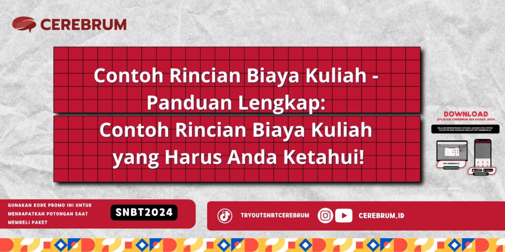 Contoh Rincian Biaya Kuliah - Panduan Lengkap: Contoh Rincian Biaya Kuliah yang Harus Anda Ketahui!