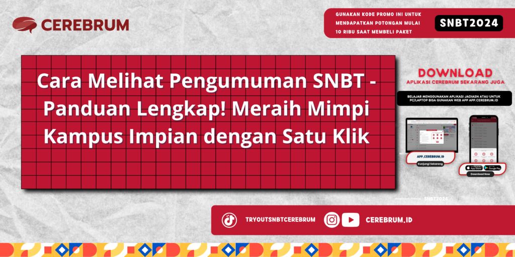 Cara Melihat Pengumuman SNBT