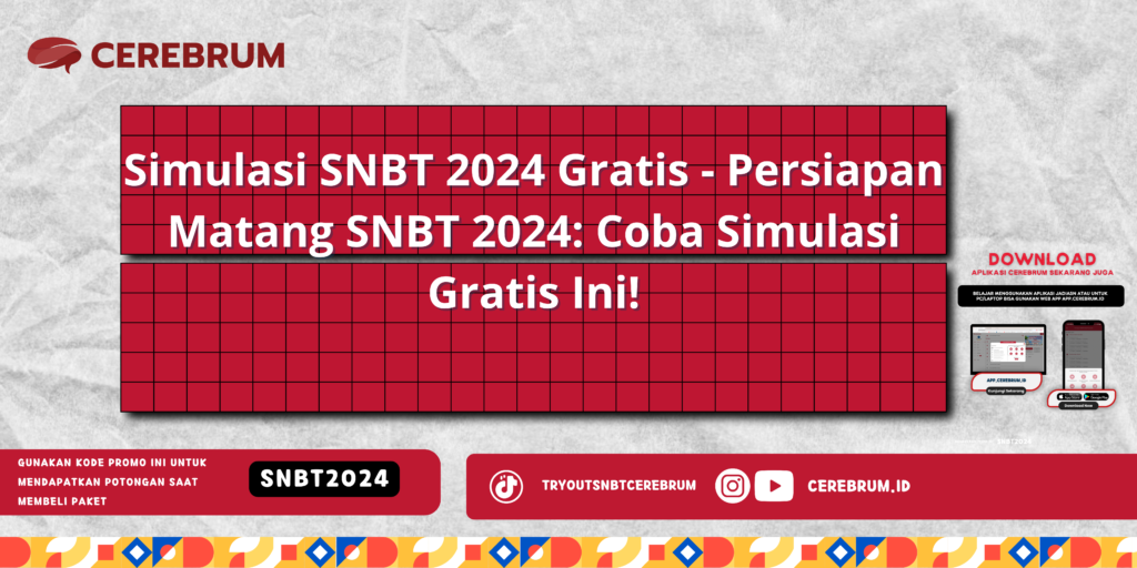 Simulasi SNBT 2024 Gratis