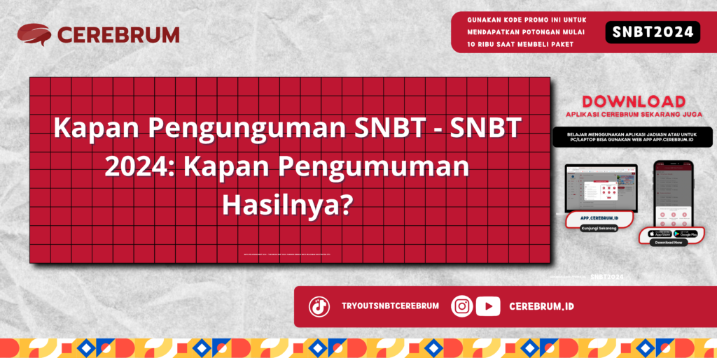 Kapan Pengunguman SNBT