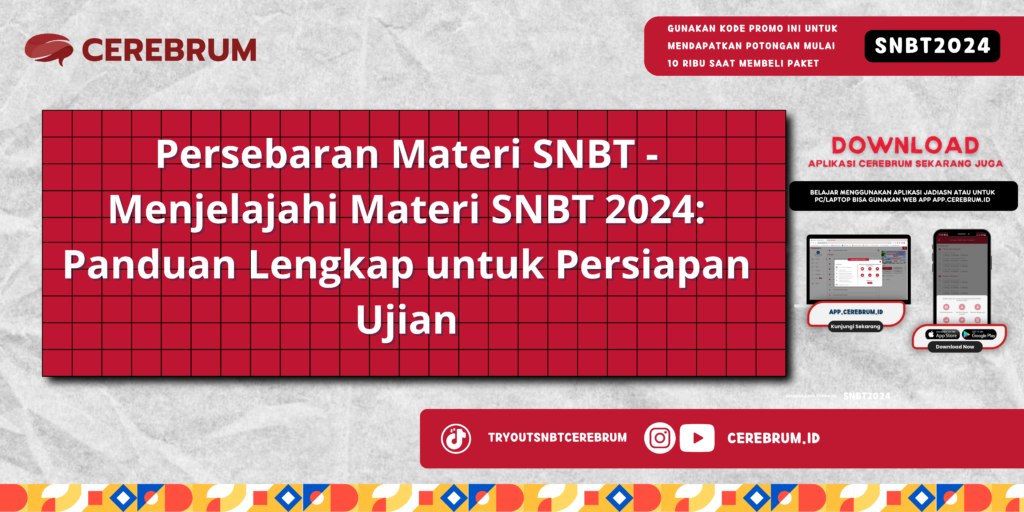 Persebaran Materi SNBT