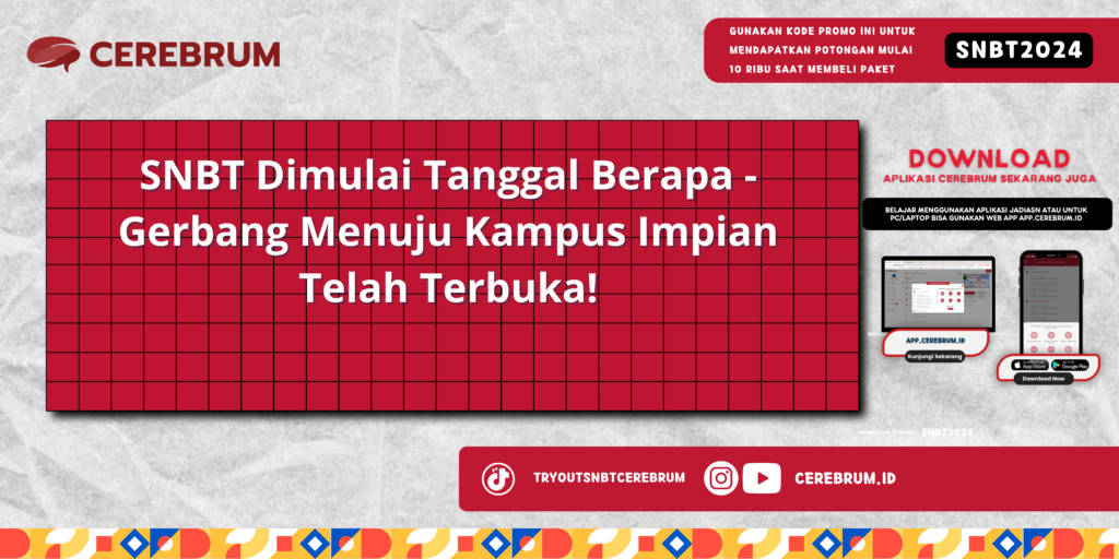 SNBT Dimulai Tanggal Berapa