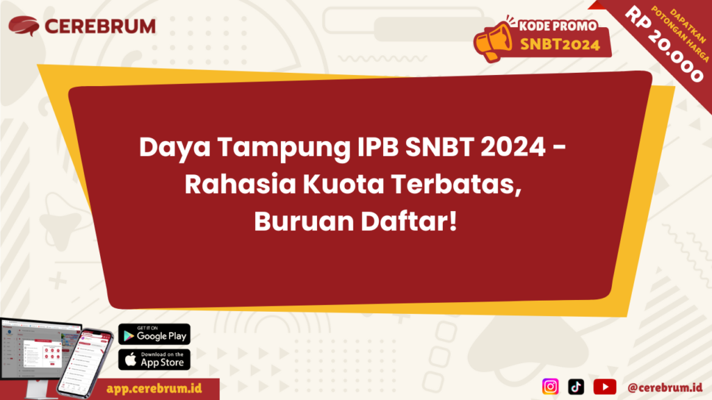 Daya Tampung IPB SNBT 2024