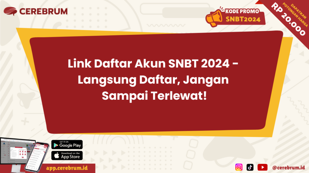 Link Daftar Akun SNBT 2024