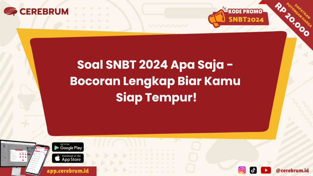 Soal SNBT 2024 Apa Saja