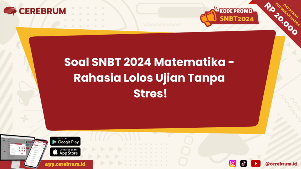 Soal SNBT 2024 Matematika