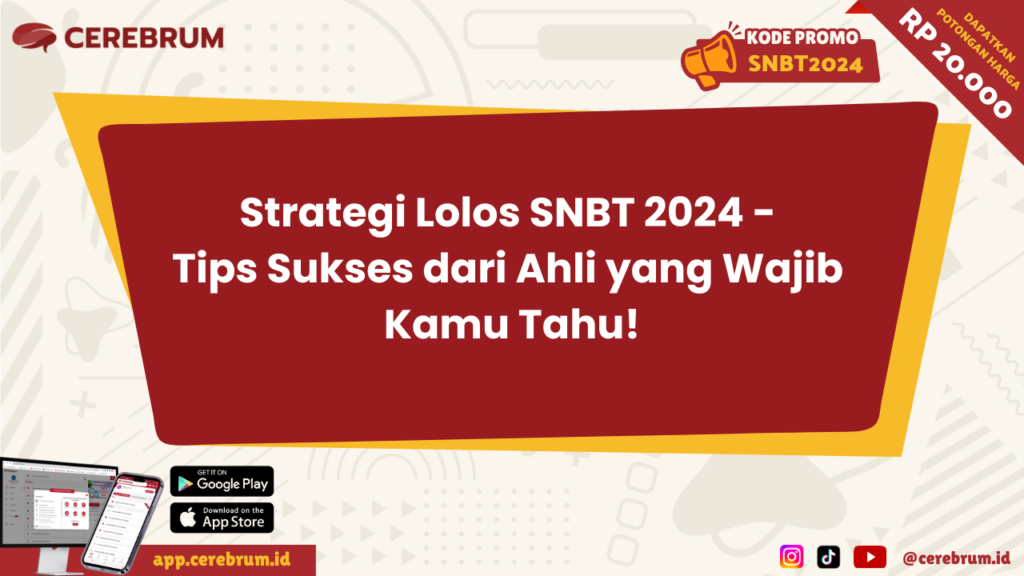 Strategi Lolos SNBT 2024