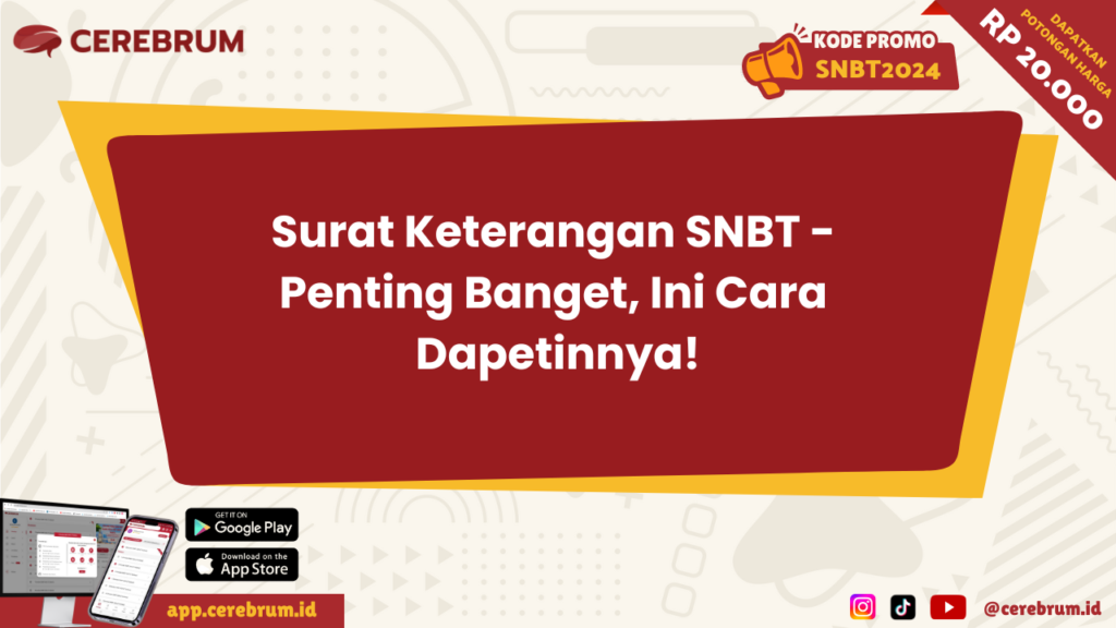 Surat Keterangan SNBT